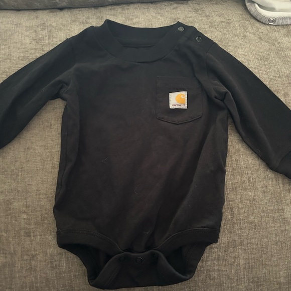 Carhartt Infant Black Onesie with Pocket - Picture 1 of 4